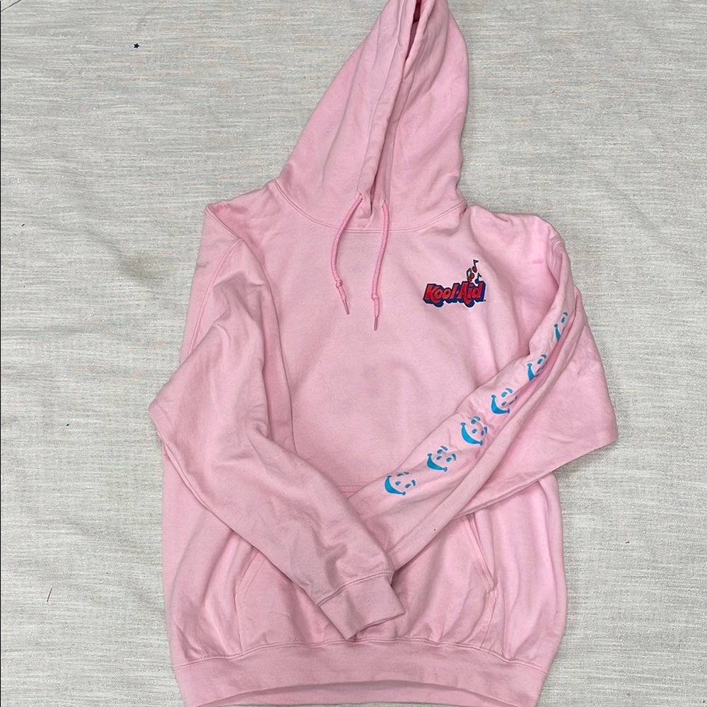 Pink Hoodie with Graphic Design